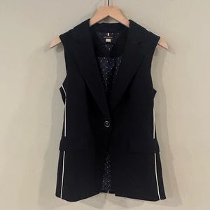 Navy sleeveless blazer/vest - size 2